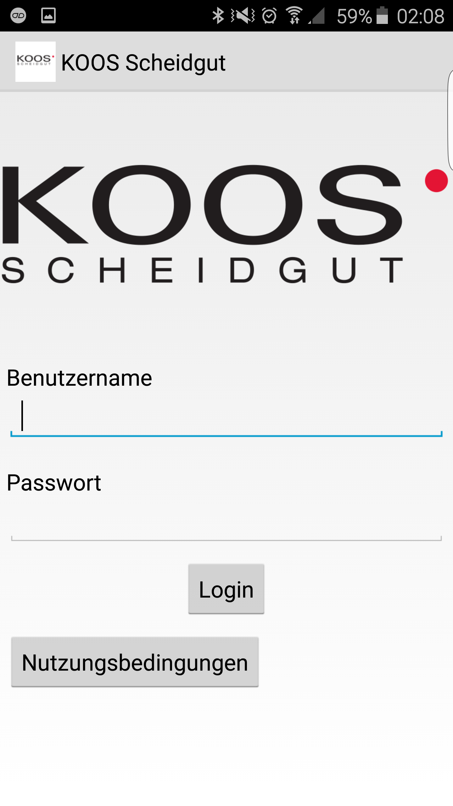 Android application KOOS SCHEIDGUT App screenshort