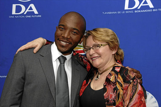 DA leader Mmusi Maimane and former party leader and Western Cape premier Helen Zille.