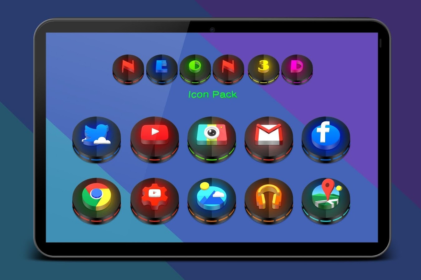    Neon 3D icon Pack- screenshot  