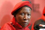 Julius Malema, the leader of the EFF. 