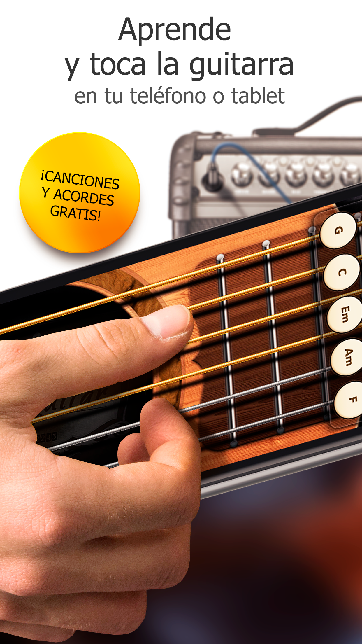 Android application Real Guitar - Music Band Game screenshort