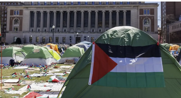 Pro-Palestinian students continue to camp on Columbia University's campus to protest against the university's ties with Israel