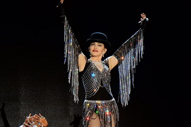 Madonna during her 2015 'Rebel Heart Tour'.