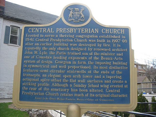 Erected to serve a thriving congregation established in 1841, Central Presbyterian Church was built in 1907-08 after an earlier building was destroyed by fire. It is reputedly the only church...