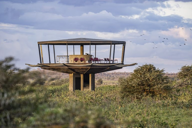 Angama Amboseli viewing tower.