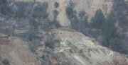 Mining activities being carried out just metres from the Bourke’s Luck Potholes tourism attraction in the Blyde River Canyon.