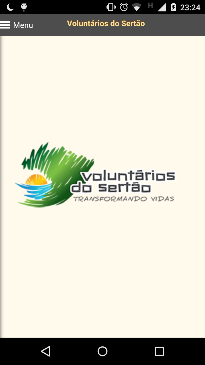 Android application Voluntários do Sertão Mobile screenshort