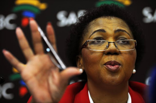 Ellen Tshabalala during a media briefing on December 5, 2014 at the SABC offices in Johannesburg. File photo