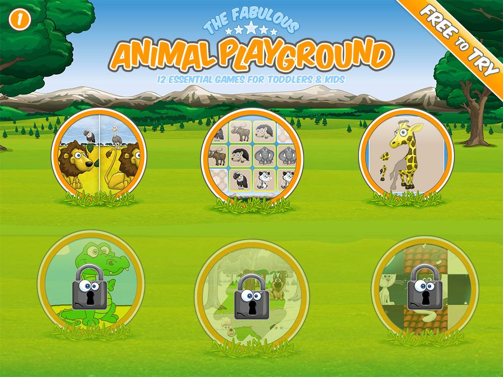 Android application 6 Free Animal Games for Kids screenshort