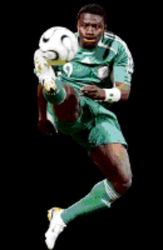 FILE PHOTO - Lesotho will take on Nigeria in Lesotho on Sunday 8th October 2006 for their African Cup of Nation 2008 qualifier match.Nigerian player Obafemi Martins in action against Senegal. Nigeria beat Senegal 2-1.Nigeria vs Senegal (group D match), MTN Africa Cup of Nations 0631 January 2006Port-Said Stadium, Port-Said, EgyptCredit: ©Adrian de Kock / MTNfootball.com