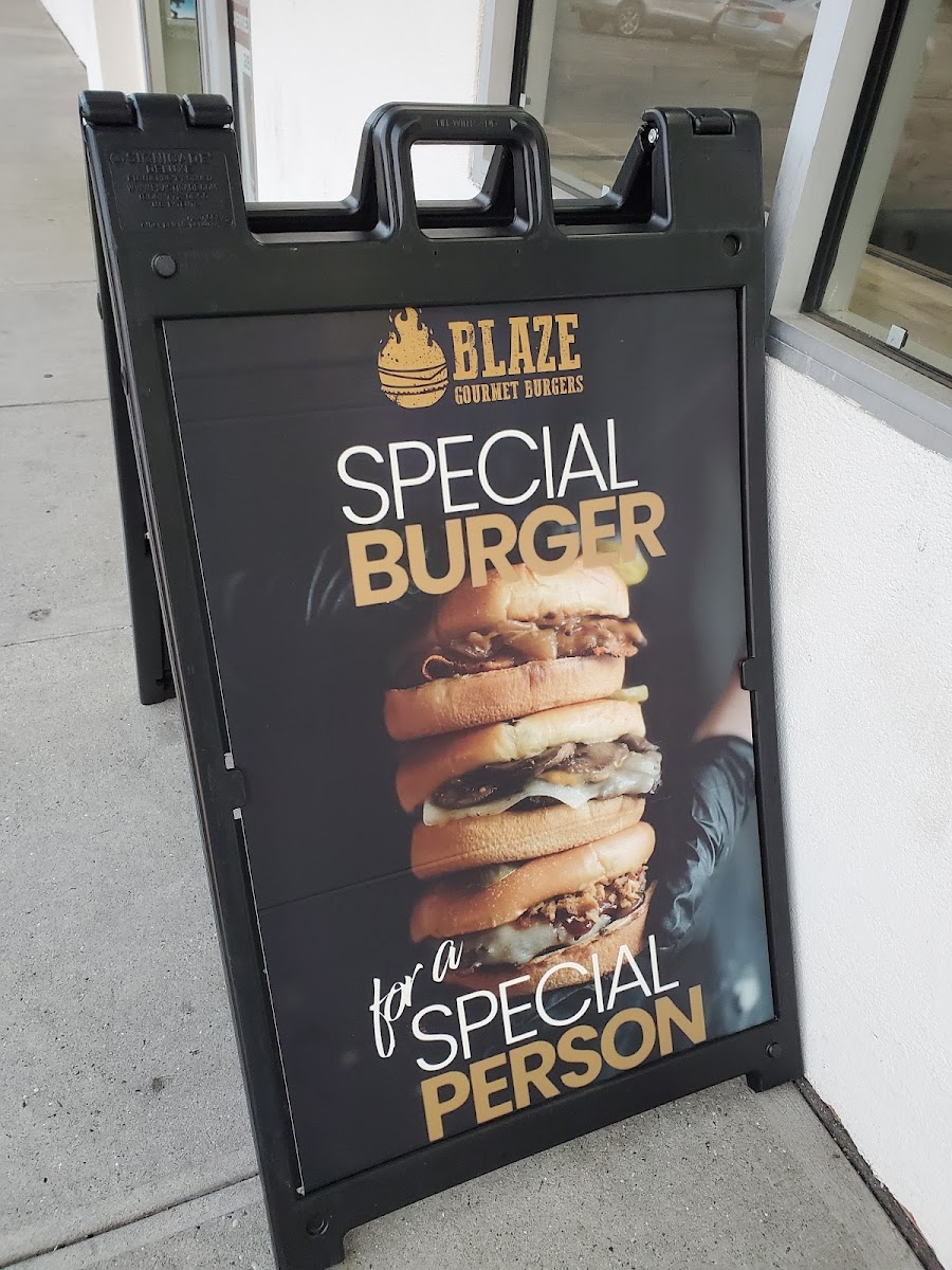 Gluten-Free at Blaze Gourmet Burgers