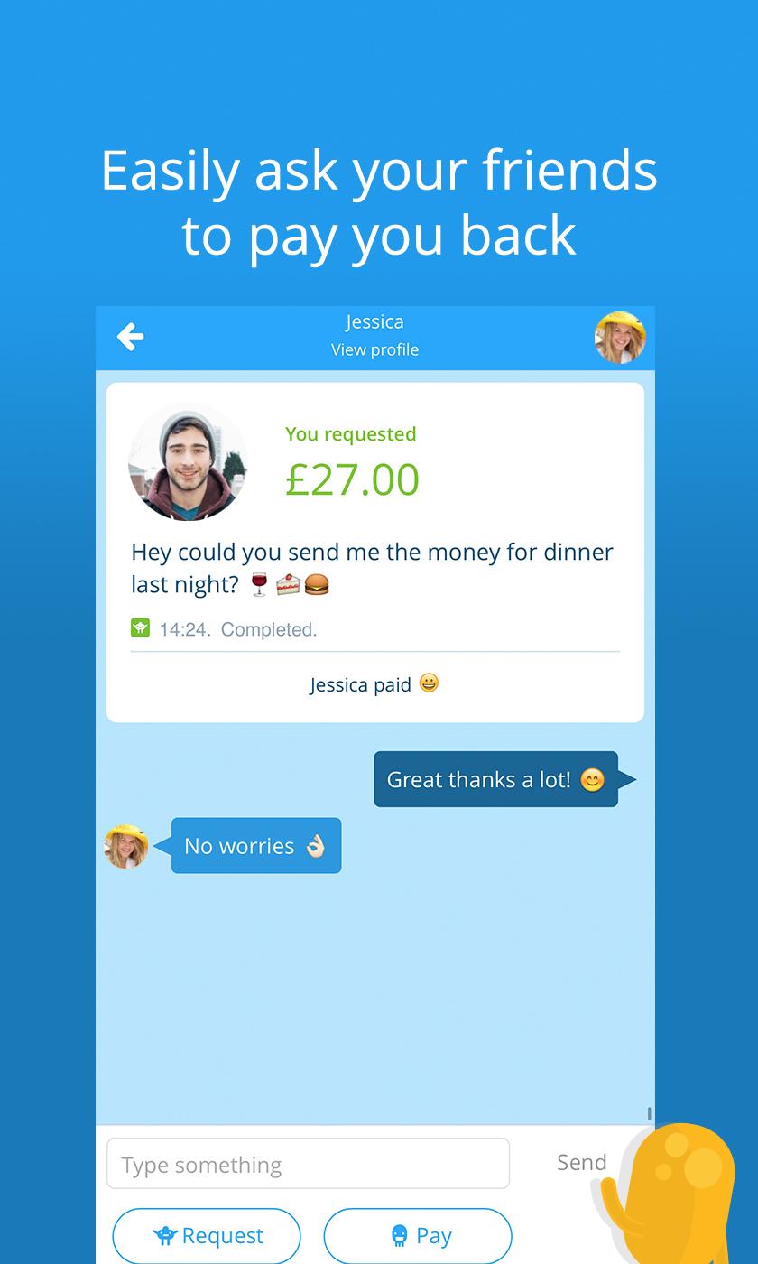 Android application Payfriendz - Social Payments screenshort