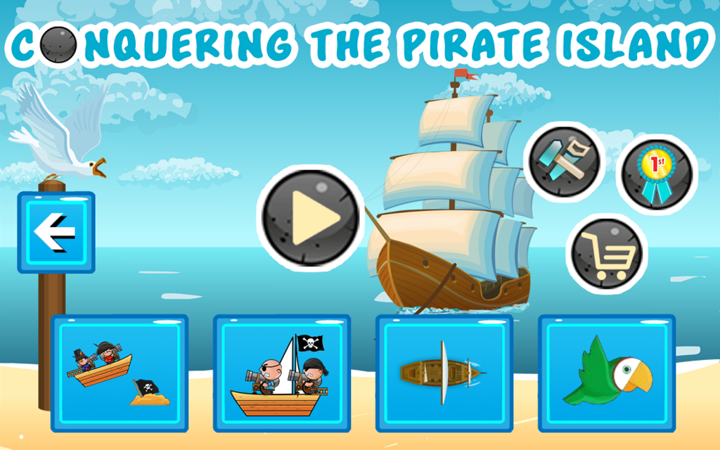 Android application Conquering the Pirate Island screenshort