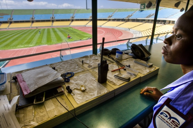 24 September 2009: Anna Letsoalo, a security guard at the Royal Bafokeng Stadium in Rustenburg in the North West Province.