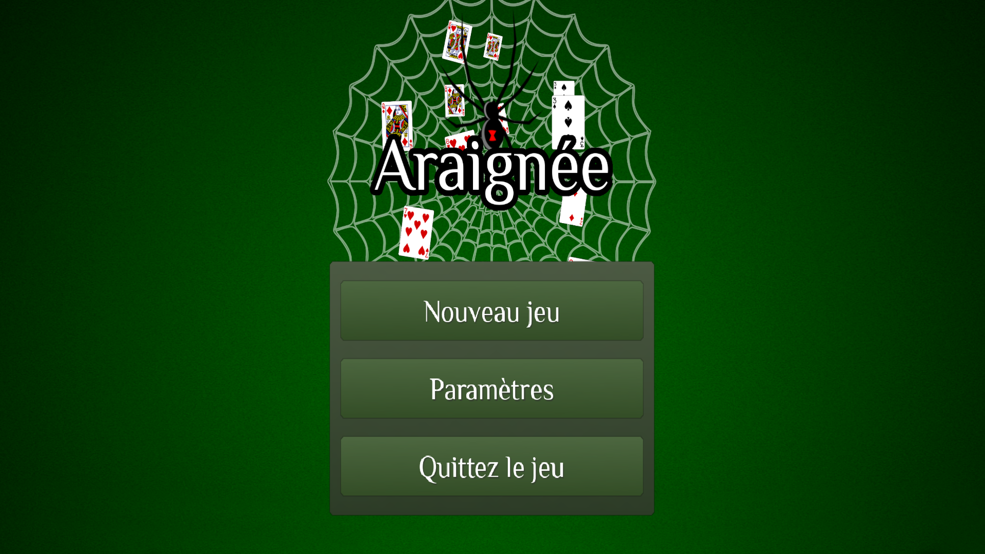 Android application Spider Solitaire screenshort