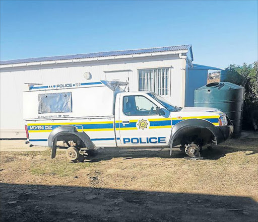 HAMSTRUNG: While the police opened a newly renovated police station in Fort Beaufort, many of the 196 police stations in the province are in a bad state and face a critical shortage of vehicles. At Moyeni police station near Peddie, above, only one of its nine vehicles is working