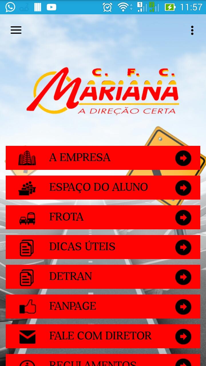 Android application CFC Mariana screenshort