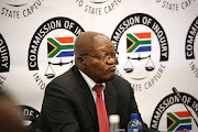 Former president Jacob Zuma at the state capture inquiry on July 15 2019. 