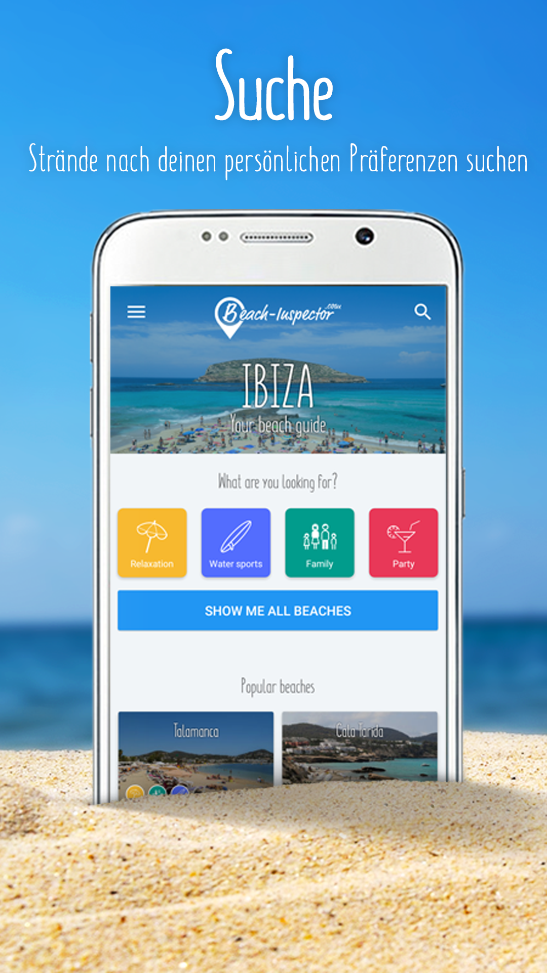 Android application Ibiza: Your beach guide screenshort