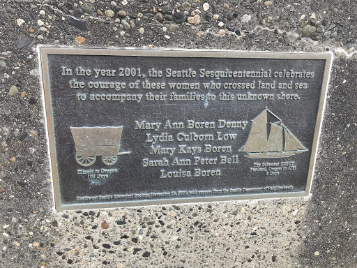 In the year 2001, the Seattle Sesquicentennial celebrates the courage of these women who crossed land and sea to accompany their families to this unknown shore. Mary Ann Boren Denny Lydia Culborn...