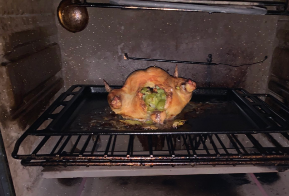 One Twitter user said finance minister Tito Mboweni's roast chicken looks like it has a claim with the Road Accident Fund.