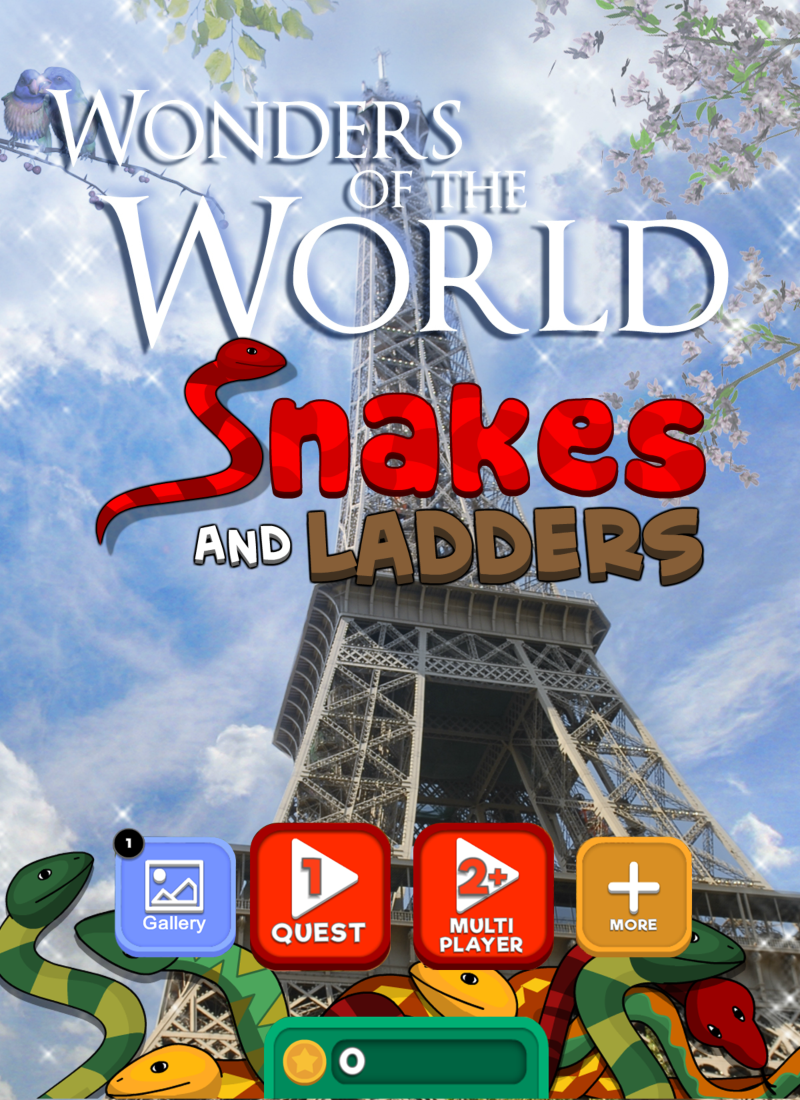 Android application Snakes &amp; Ladders World Wonders screenshort