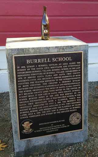 In 1852, Lynman J. Burrell settled an area along the Santa Cruz Mountains and eventually establish Burrell Village. Burrell School is the last remaining structure of Burrell Village. Established...