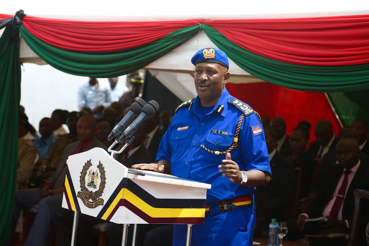 Inspector of General of Police Hillary Mutyambai.