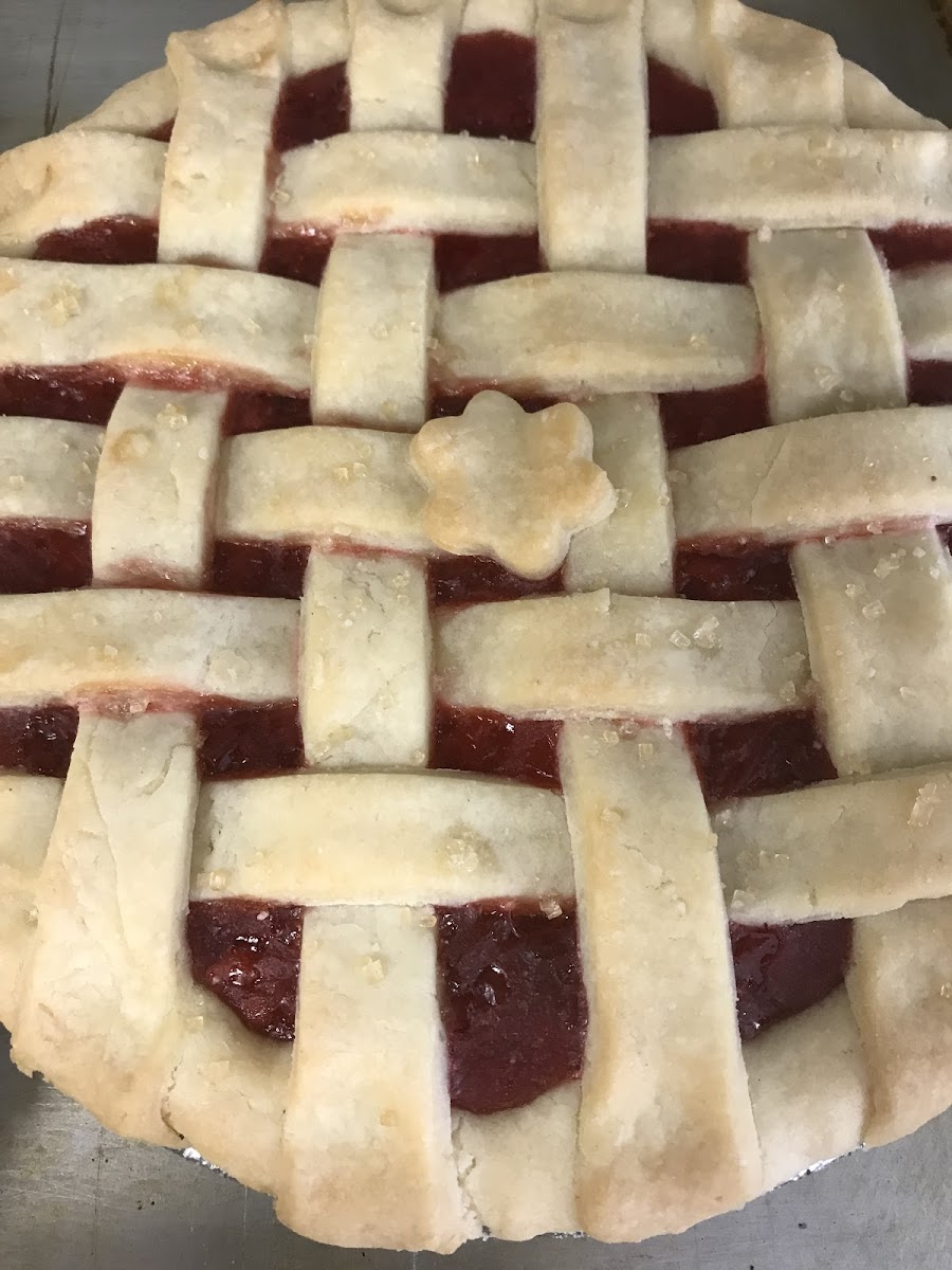 Delicious gluten free products! I just enjoyed this beautiful cherry pie, the crust was so tender and flakey!