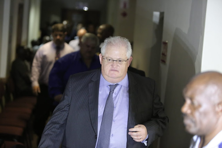 Angelo Agrizzi during an earlier appearance at the Pretoria Specialised Commercial Crimes Court.