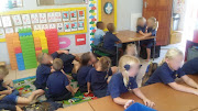 Pupils in this class at a Schweizer-Reneke school in the North West were moved to different seating spaces after their break on the first day of school on January 9 2019.