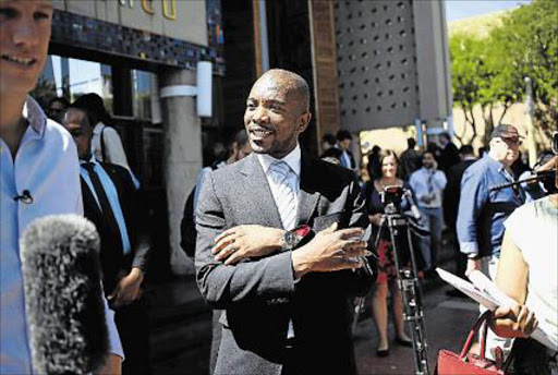 ON THE WARPATH: DA leader Mmusi Maimane gives an interview after the unanimous Constitutional Court judgment that President Jacob Zuma has to pay back the money for some of the upgrades to his Nkandla homestead Picture: THE TIMES