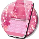 Pink Keyboard Rose Theme Apk