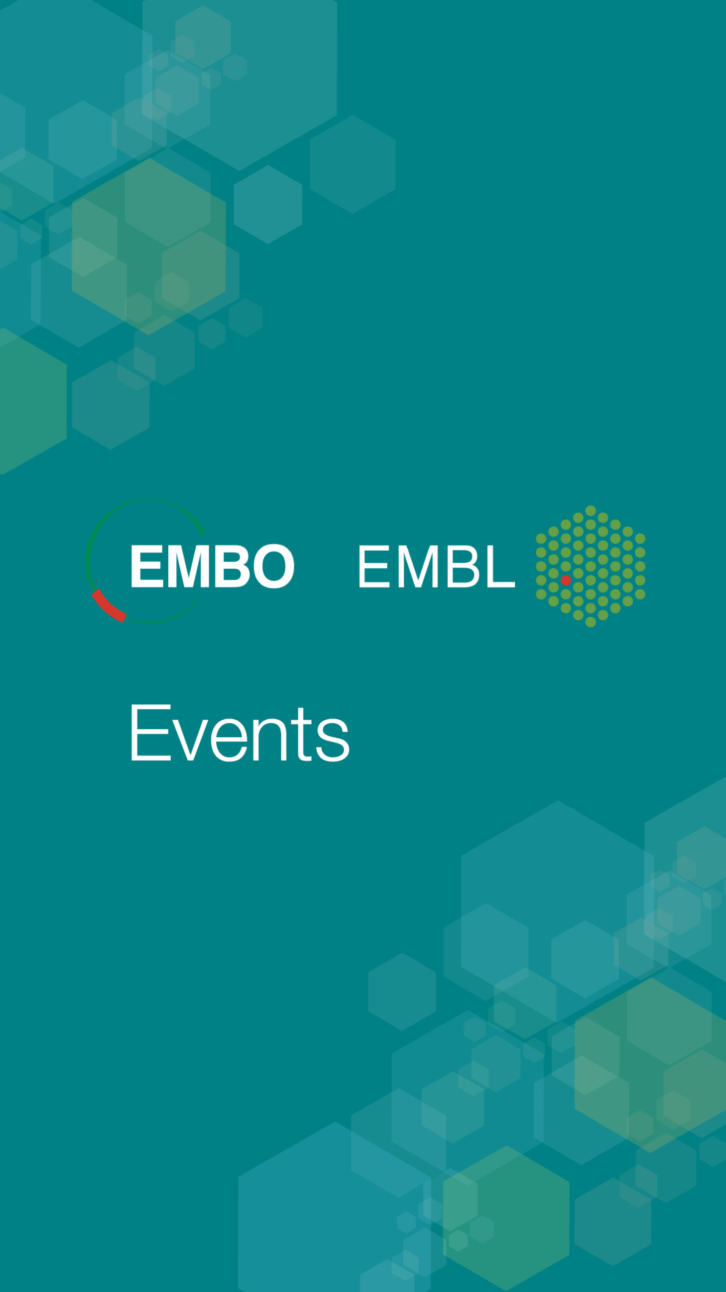 Android application EMBL Events screenshort