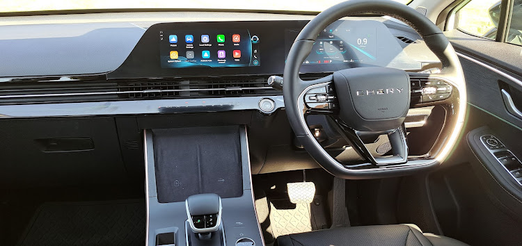 The modern and minimalist interior is heavily digitised, including dual 10.25-inch screens that act as the infotainment touchscreen and driver display.
