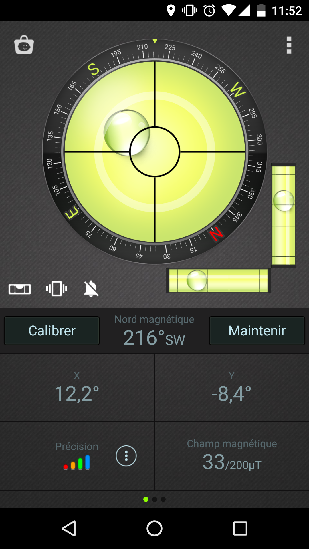 Android application Compass Level & GPS screenshort