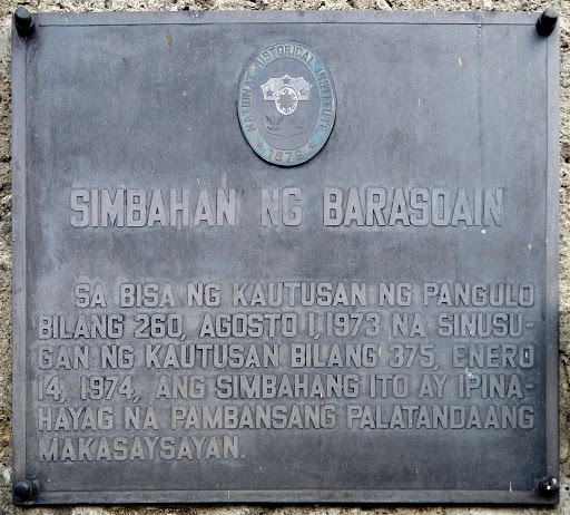 Sa bisa ng Kautusan ng Pangulo Bilang 260, Agosto 1, 1973 na sinusugan ng Kautusan Bilang 375, Enero 14, 1974, ang simbahang ito ay ipinahayag na Pambansang Palatandaang Makasaysayan. Content...