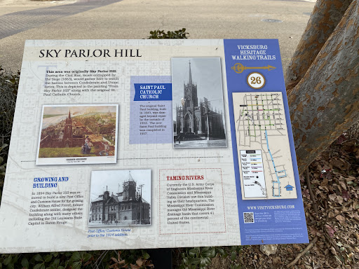 This area was originally Sky Parlor Hill. During the Civil War, locals entrapped by the Siege (1863), would gather here to watch the battles between Confederate and Union forces. This is depicted...