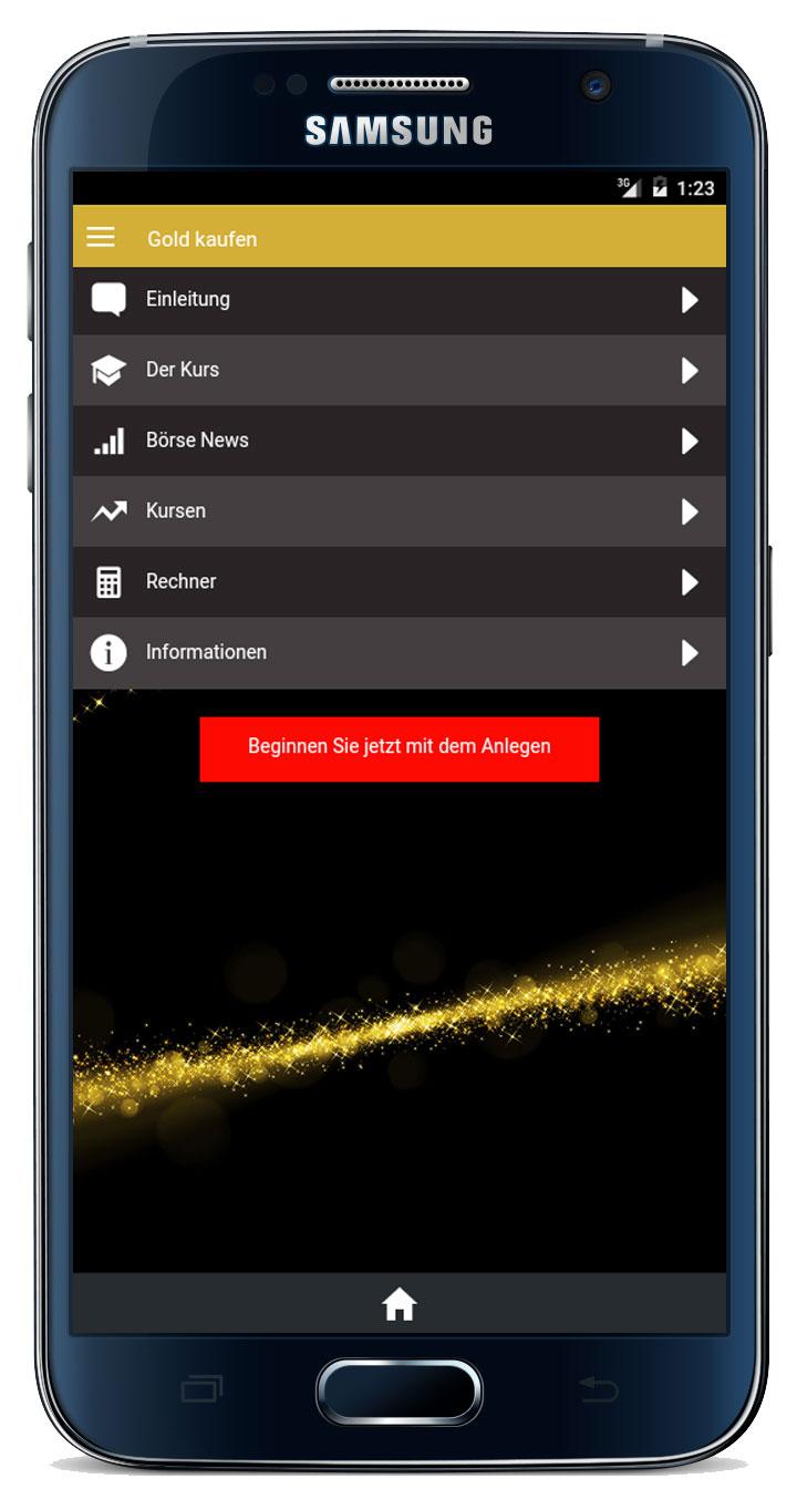 Android application Gold Kaufen screenshort