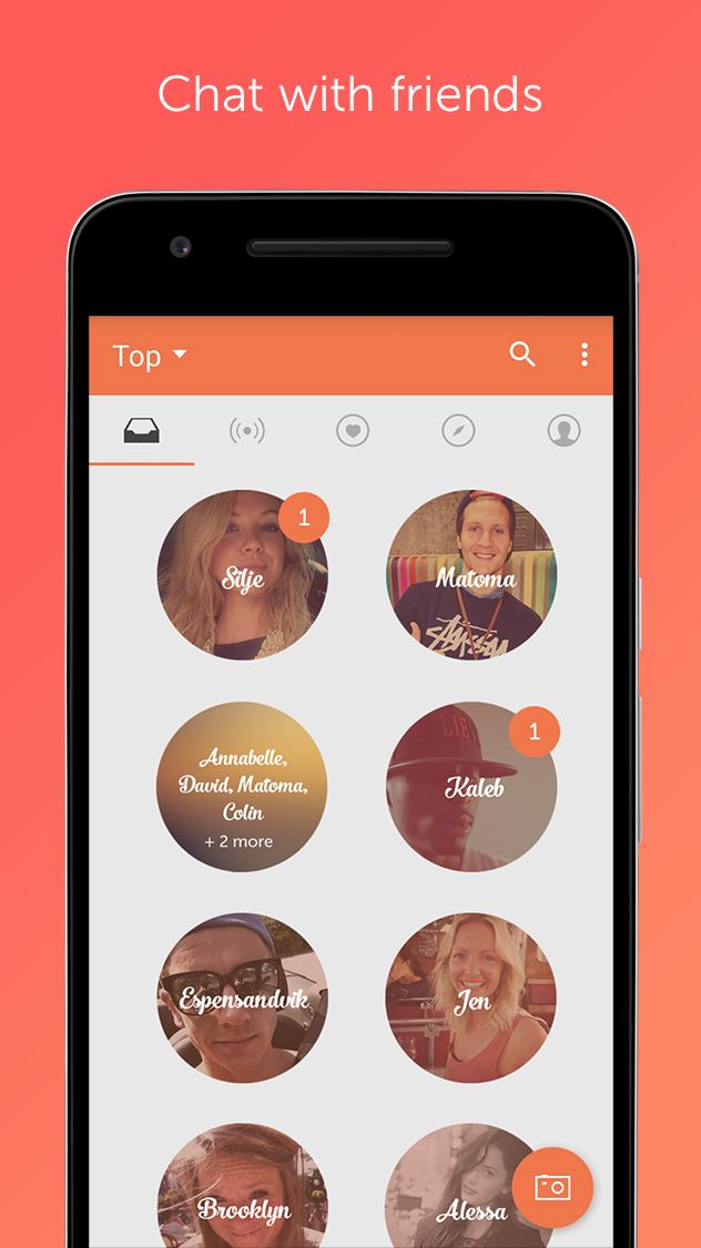 Android application DeeMe - Photo &amp; group chat screenshort