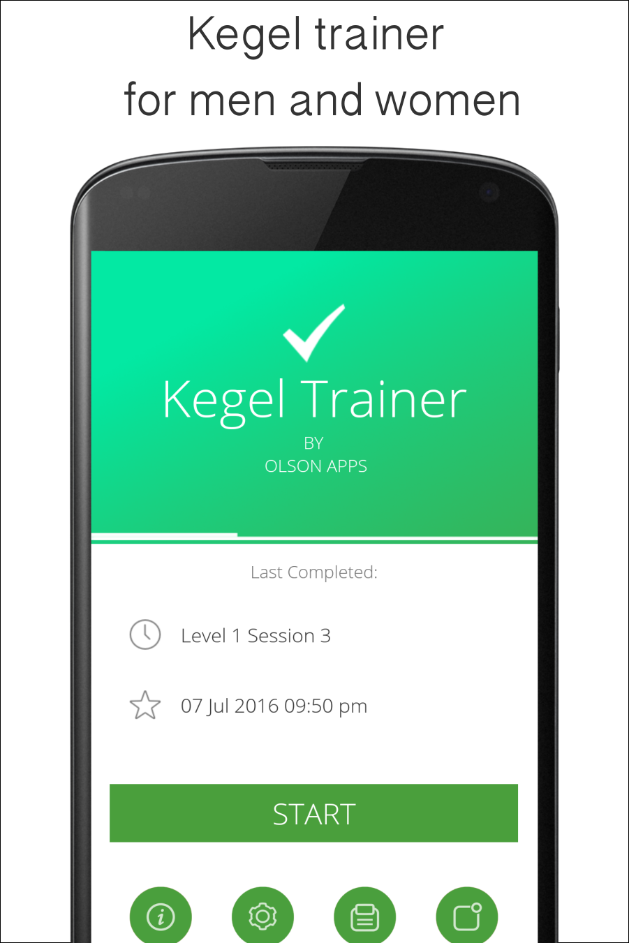 Android application Kegel Trainer - Exercises screenshort