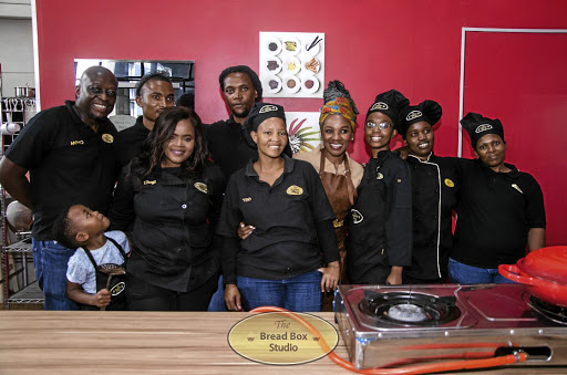 The Bread Box Bakery team - Matlhogonolo Ledwaba is in the front row (second from left).