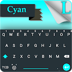 Cyan Emoji Android L Keyboard Apk