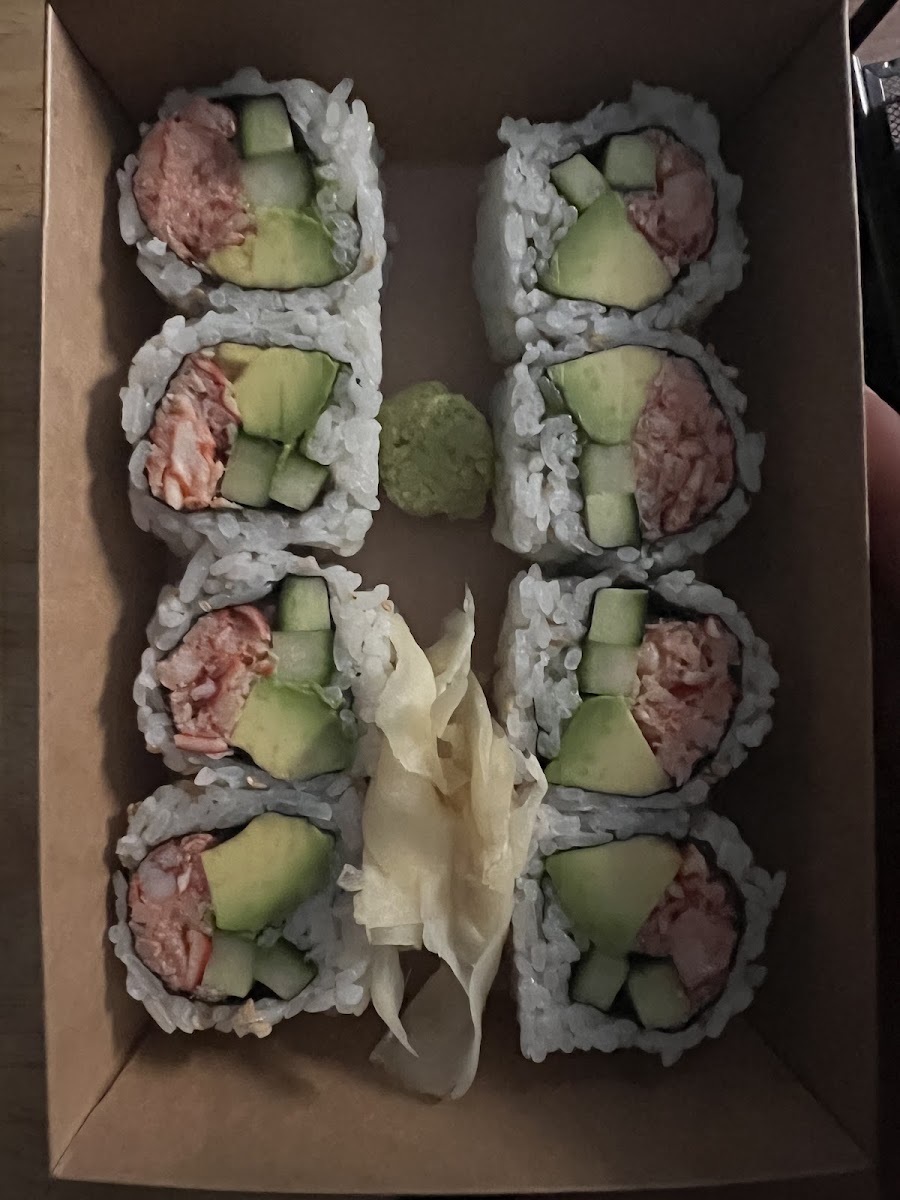 Lobster California roll