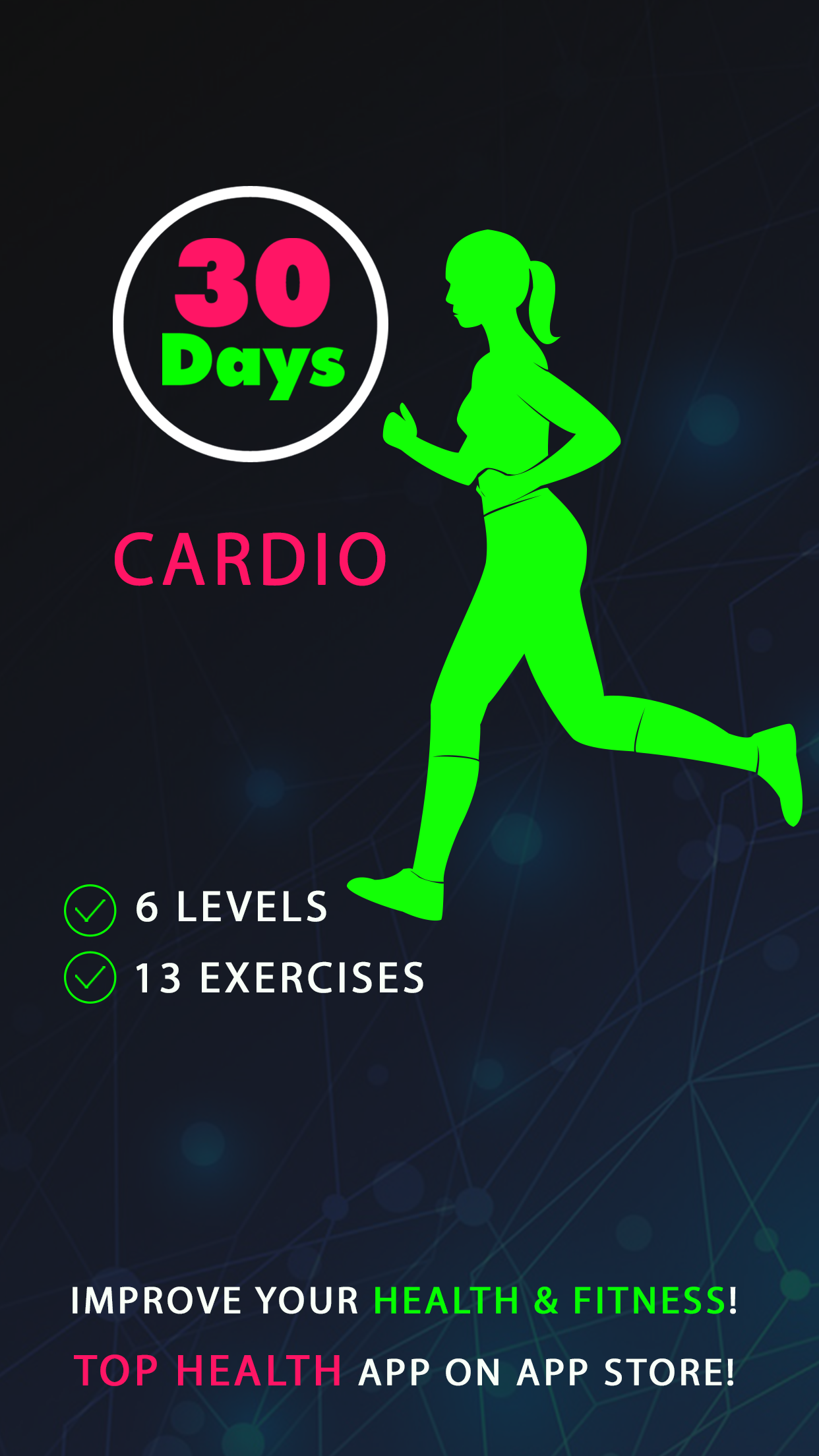 Android application 30 Day Cardio Challenges screenshort