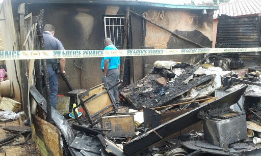 A mother and her two daughters have burnt to death in a fire Credit: Supplied by SAPS