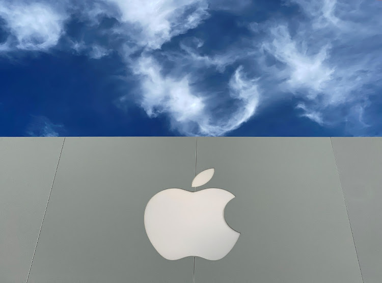 The Apple logo atop a store in La Jolla, California, the US, December 17 2019. Picture: REUTERS/MIKE BLAKE