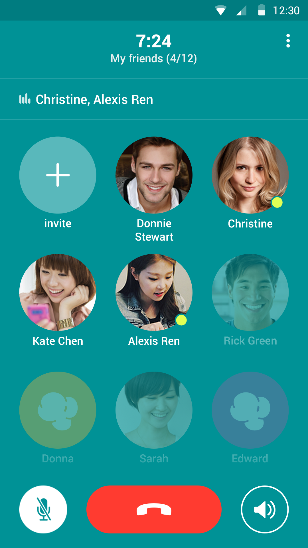 Android application Popcorn Buzz: Free Group Calls screenshort