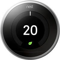 Nest thermostat temperature screen