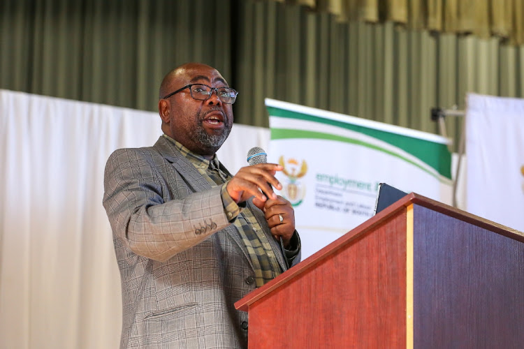 Employment & labour minister Thulas Nxesi. Picture: WERNER HILLS
